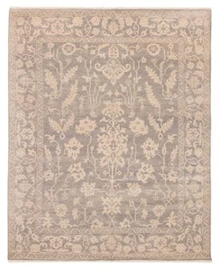 Traditional Hand-Knotted Bordered Carpet 8'0" x 9'11" Wool Area Rug - Picture 1 of 9