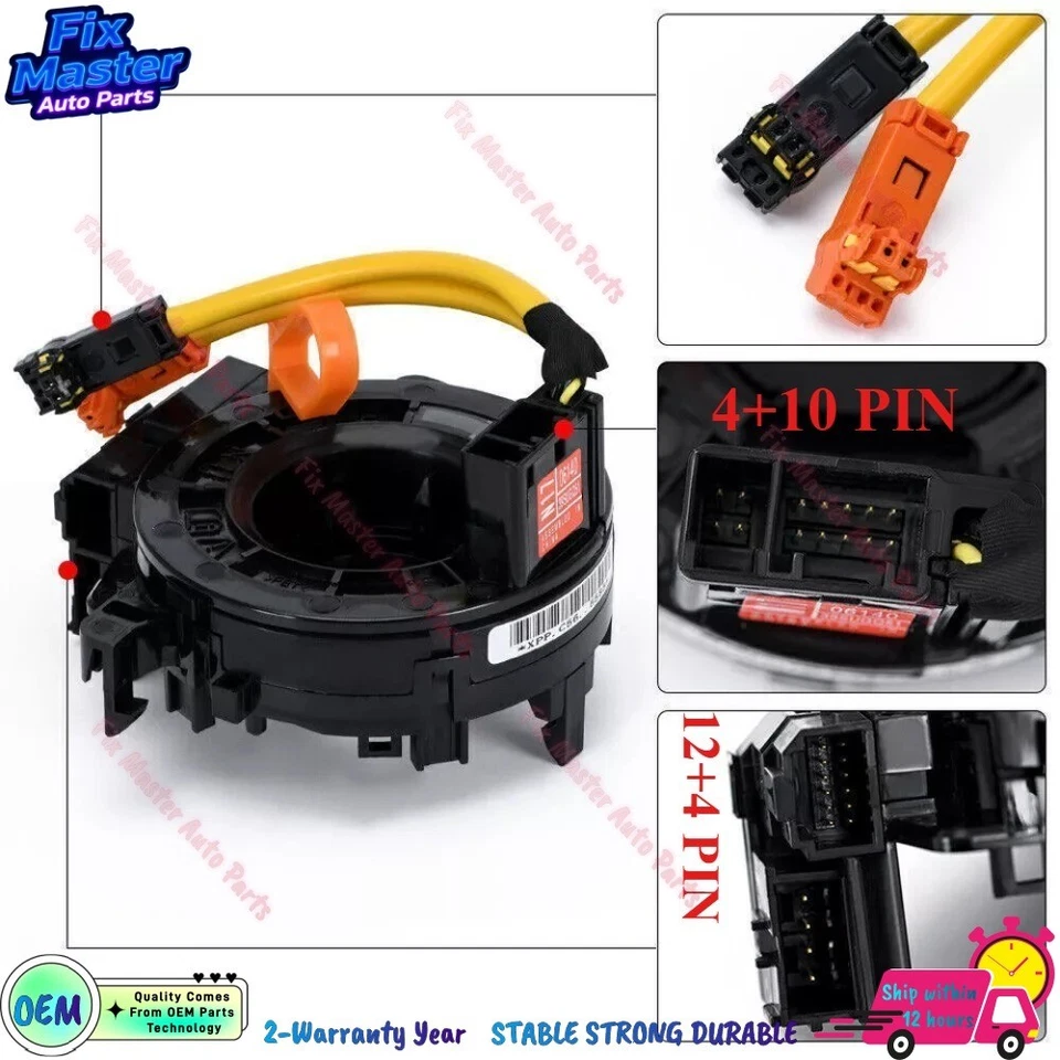 Para 07-11 Lexus GS450h 3.5L Reloj Resorte Espiral Cable Volante Sin Sensor Foto 1 de 4