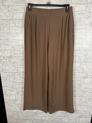 NWT Halara High Waisted Flex Microwaffle Flare Pants Brown Size Large - Image 1 of 4