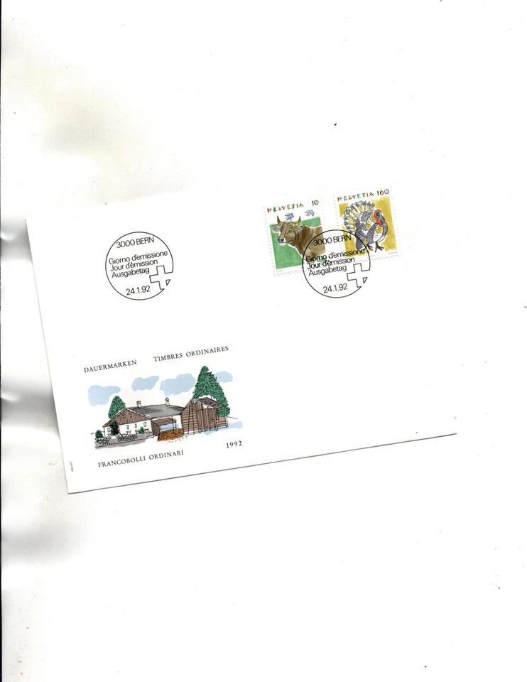Suiza FDC Sc#870.879 aves Foto 1 de 1