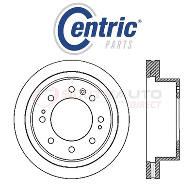 Centric C-TEK Disc Brake Rotor for 2011-2018 GMC Sierra 2500 HD 6.0L 6.6L V8 lb - Imagem 1 de 4