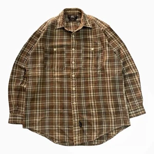 Camicia da lavoro uomo Ralph Lauren Double RL RRL vintage anni 90 pesante a quadri flanella - Foto 1 di 12