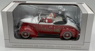SpecCast Limited Ed Die Cast Replica Santa in ‘37 Ford Convertible 16135 Holiday - Image 1 of 4