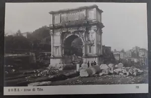 Undated Italy Postcard-Rome, Arch of Titus Unused No Stamp - Bild 1 von 2