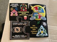 Unami Lodge One 2019 Events OA patch set of 4 different SALE!!!