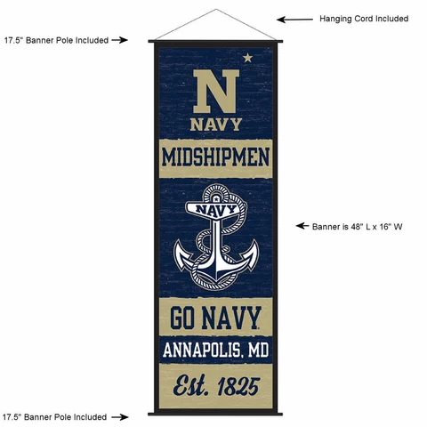 US Navy Midshipmen Room Banner Poster Art Canvas Cover