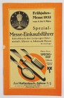 Spezial Führer Leipziger Messe 1935 Frühjahr Edelmetall Uhren Schmuck 