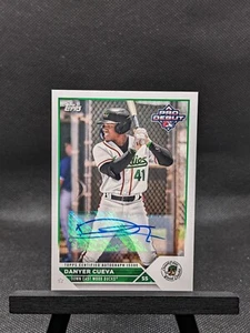 2023 Topps Pro Debüt Danyer Cueva #PD-2 Base Auto Texas Rangers - Bild 1 von 2