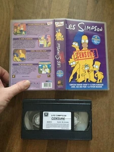 CASSETTE VIDEO VHS DESSIN ANIME SIMPSON censure 1 - Photo 1/1