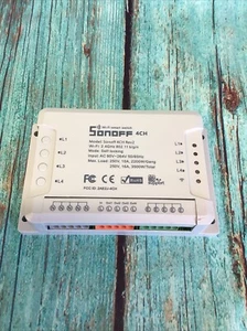 Sonoff Modulo Interruttore Telecomando Luce Wifi 4 Canali Timer 10A Alexa, Google - Foto 1 di 4