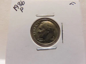 1986 P Roosevelt Dime 10C - Picture 1 of 2