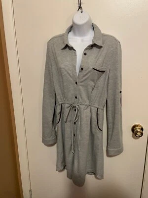 Camisa social YA Los Angeles grande manga longa com botões remendos de cotovelo superior - Imagem 1 de 4