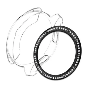 Dustproof Anti-Slip Soft TPU Case +Ring Cover f Samsung Gear S3 Classic SM-R775A - Afbeelding 1 van 1