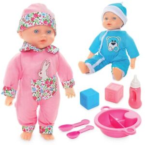 Molly Dolly Talking Crying Laughing Baby Doll Soft Bodied New-Born Dressed Girl