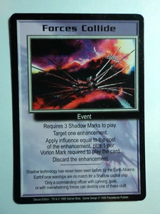1998 BABYLON 5 CCG - DELUXE EDITION - RARE CARD - FORCES COLLIDE - Picture 1 of 2