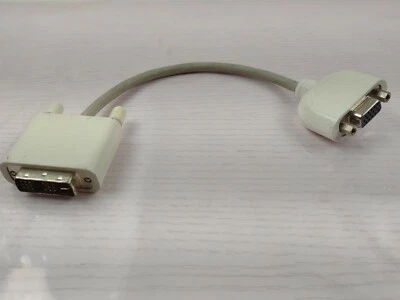 Apple DVI to VGA video adapter for PowerMac G4 G5 Pro MacBook Mini - Image 1 of 4