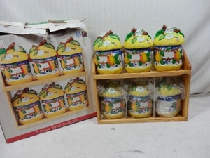 Vintage Porcelain Spice Set 7 Pieces - Picture 1 of 14