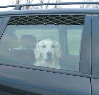 Trixie Ventilation lattice black let fresh air in Car Van Dog Cat Child 2 Sizes  - Image 1 of 3