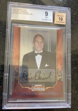 2009 Donruss Americana Private PATRICK STEWART Autograph /40 BGS 9 Auto 10