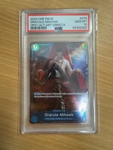 Dracule Mihawk OP01-070 SR (ALT ART) PSA 10 (94362062) One Piece - Picture 1 of 2