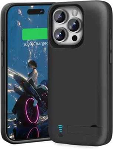 5000mAh Smart Battery Charger Case for iPhone 16 Pro Powerbank Charging Cover - Picture 1 of 12