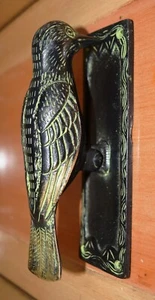 Vintage Brass Door Knocker Woodpecker Bird Shape Handmade Door Bell Dec MD36 - Picture 1 of 7