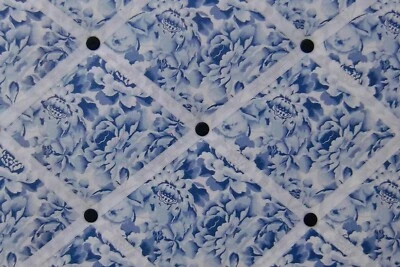 Laura Ashley Vintage 1980's fabric covered, box framed,Memo/message/pin board - Image 1 of 2