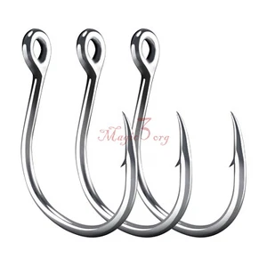 5/10Pcs 5X Strong Live Bait Fishing Hook Trolling Fishing Tackle For Tuna Marlin - Picture 1 of 15
