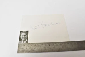 Uwe Barschel - - Autogramm - - Blankokarte - Bild 1 von 1