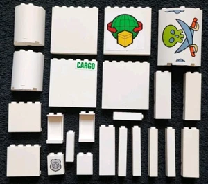 LEGO White Panels Wall Bundle Support Pillar Column Brick Pieces Building Joblot - Picture 1 of 3
