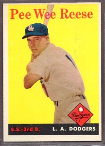 1958 Topps Set-Break #375 Pee Wee Reese EX-EXMINT *JAYSACE* - Picture 1 of 2
