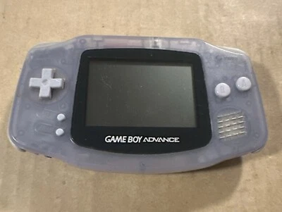 Nintendo Clear Glacier Game Boy Advance Handheld Console Tested Device Works - Image 1 of 4