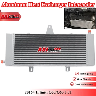 Aluminum Heat Exchanger Intercooler FOR 2016-2018+ Infiniti Q50 Q60 3.0T  US - Image 1 of 4