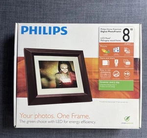 Philips 8" Digital Photo Frame 800x600 On/Off Alarm CF SD 128MB 4:3 SPF3482 Used - Picture 1 of 9