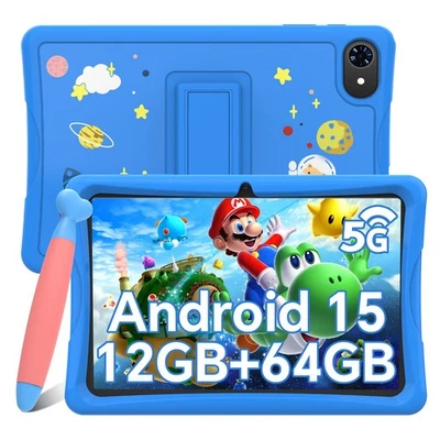TABWEE K10 Kinder Tablet 2025 10.1 Zoll Andriod 15 12GB+64GB 5000mAh 5G Wifi - Bild 1 von 4