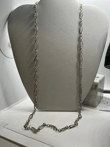 VINTAGE STERLINGSILBER DESIGNER FILIGRANE HALSKETTE KETTE 29,25" - Bild 1 von 6
