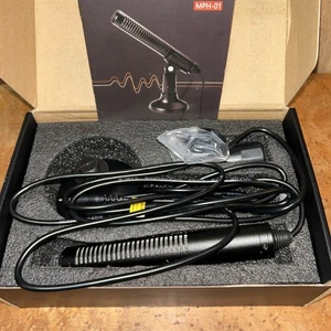 Desk Microphone MPH-01 for Steaming Broadcasts Gaming - 3.5mm Jack Black S12 - Picture 1 of 6