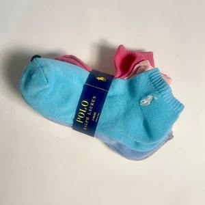 Polo Ralph Lauren 6 Pairs Women's Ankle Socks Assorted Colors 4-10.5 - Picture 1 of 2
