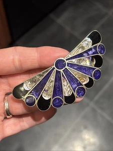 Vintage Abalone Fächer Haarspange - Bild 1 von 4