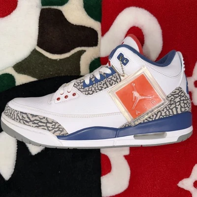Talla 13 - Jordan 3 Retro True Blue (2016) *CAJA LIGERAMENTE USADA/DAÑADA* Foto 1 de 4