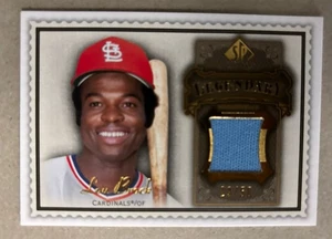 2009 SP LEGENDARY CUTS LEGENDARY MEMORABILIA GOLD LOU BROCK #’D 29/50 - Picture 1 of 2