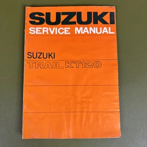Genuine OEM Suzuki Motorcycle Service Manual Shop Repair Book Trail KT120 - Picture 1 of 6