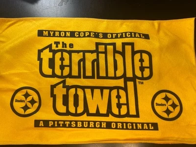 Pittsburgh Steelers Oro Terrible Toalla Myron Cope's Réplica Envío Gratis Foto 1 de 2