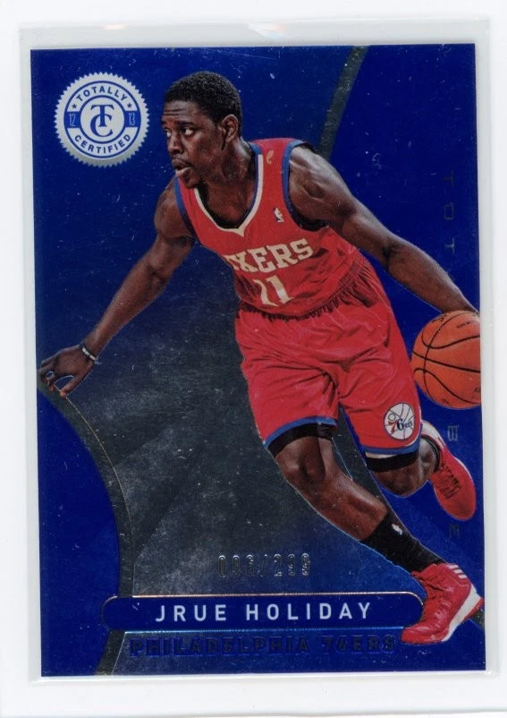 2012-13 Panini Totally Certified #104 Jrue Holiday Totally Blue #/299 - Image 1 of 2