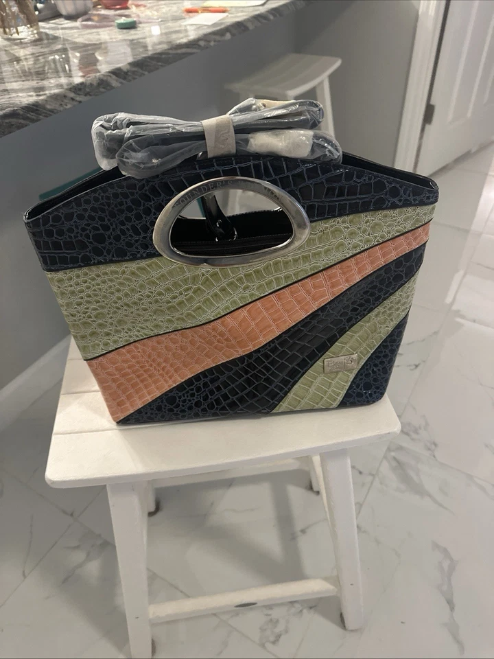 Bolso Beijo Couture “Founders Edition” verde naranja azul imitación cocodrilo  Foto 1 de 4