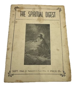 The Spiritual Digest 1946 Vintage Original MCM Paperback - Foto 1 di 11