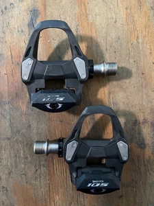 PAR de pedales sin clip Shimano 105 PD-R7000 bicicleta de carretera sin tacos - Imagen 1 de 6