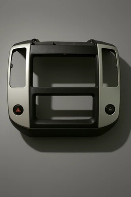 2009 2010 2011 年 2012 年日产 Frontier Xterra Dash 收音机装饰边框灰色银色 155 — 第 1/4 张图片