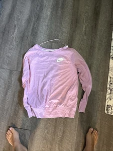 Pullover para mujer Nike rosa y blanco grande - Imagen 1 de 1