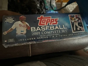 NEW 2009 Topps Baseball Complete Set (660) Series 1 & 2 Factory Sealed FREE SHIP - Picture 1 of 5